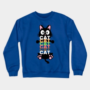 Cat cat fuuny Crewneck Sweatshirt